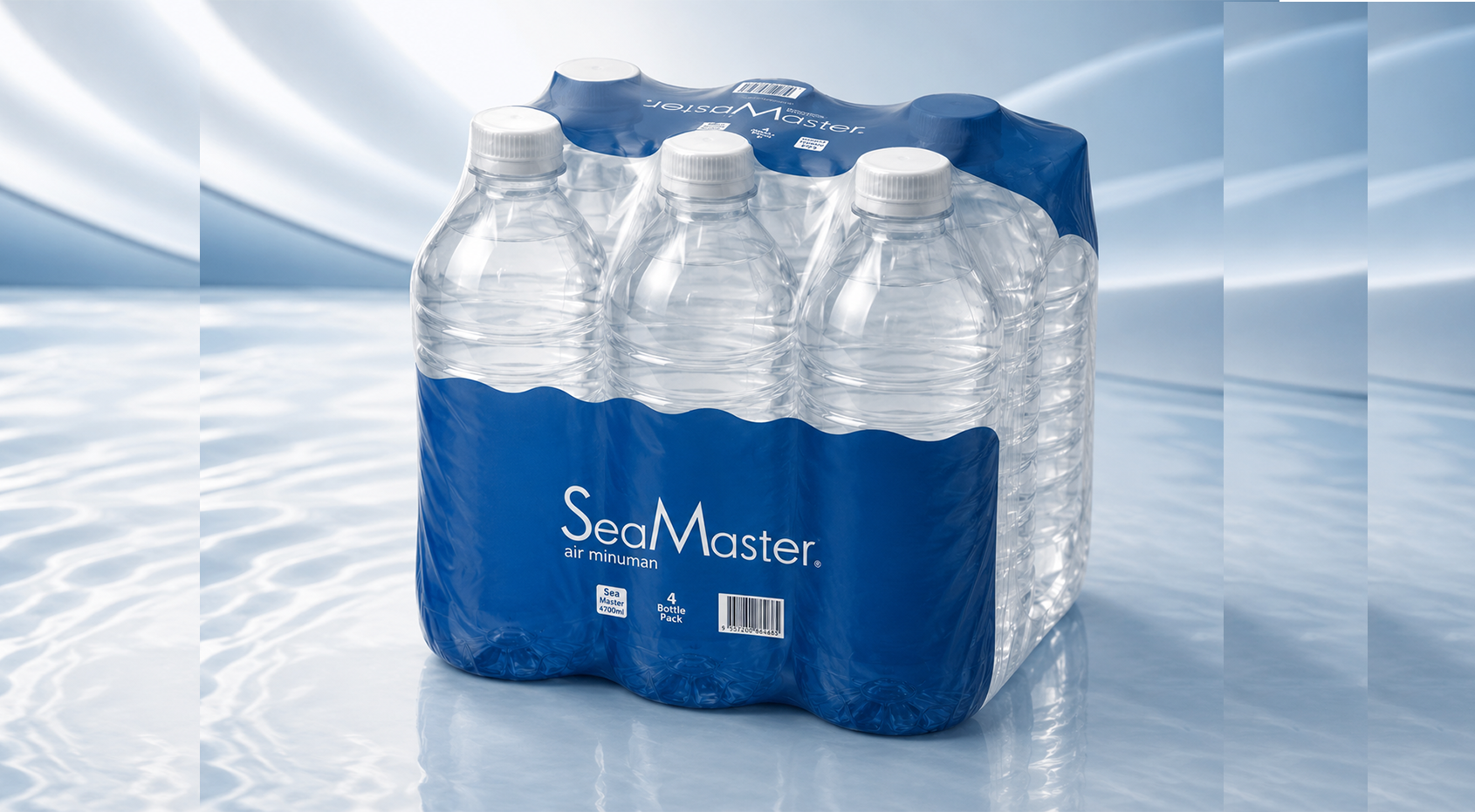 SeaMaster bottled water shrink film package