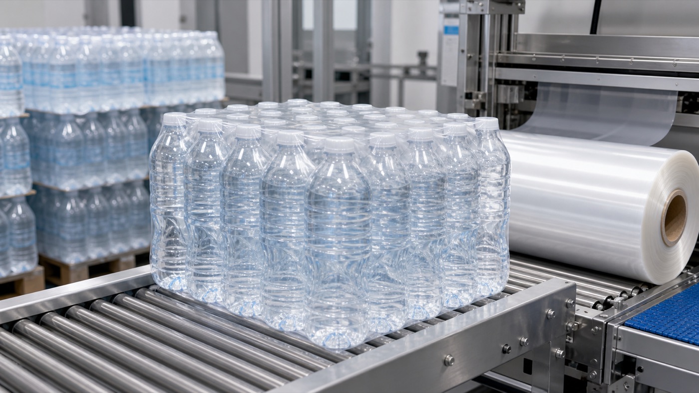 Shrink film for 24 bottle water pack